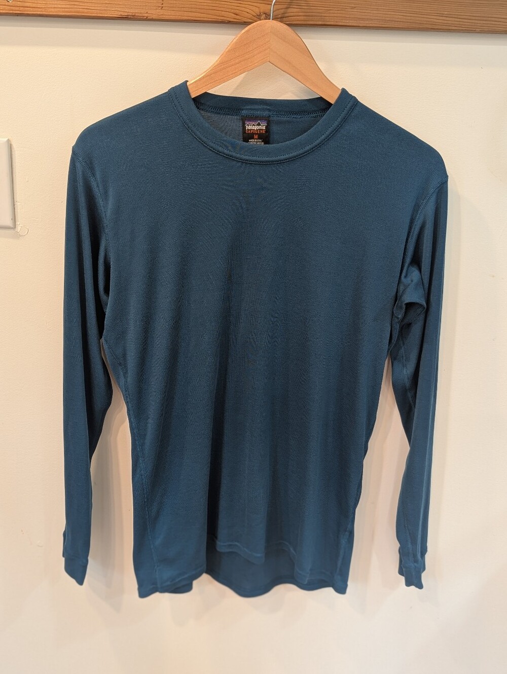 Patagonia Long-Sleeve Crew in Teal Blue